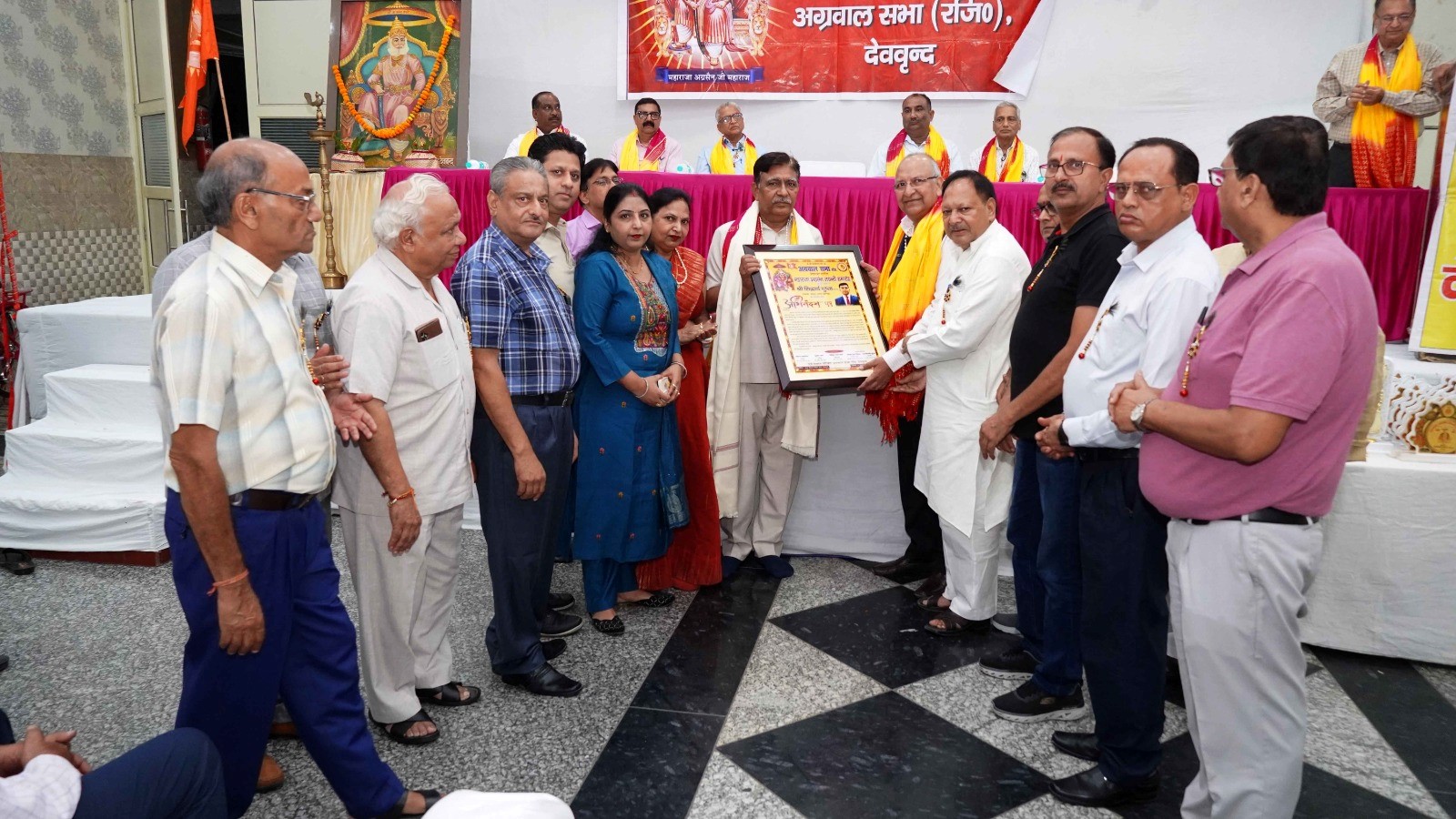 Guru Baba Fakira Das's ancient Ashtadhatu idol was installed at his Siddhkuti with full rituals