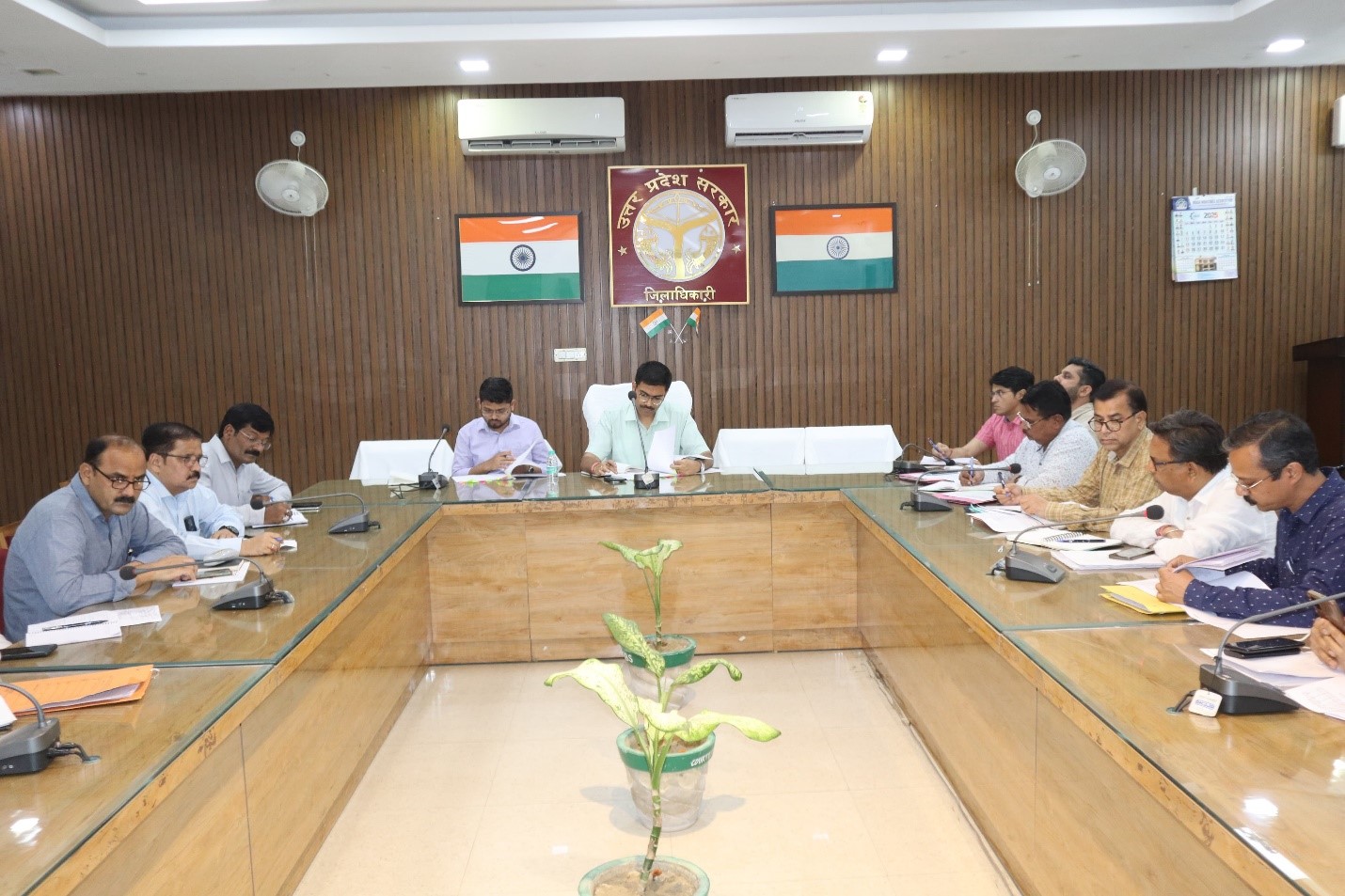 District Magistrate held a review meeting regarding cow shelters and livestock