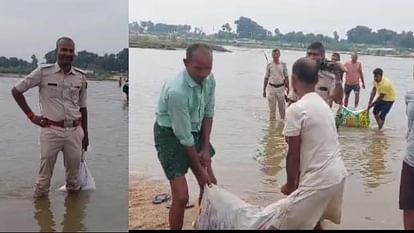 When the river started spewing liquor, the police was also surprised