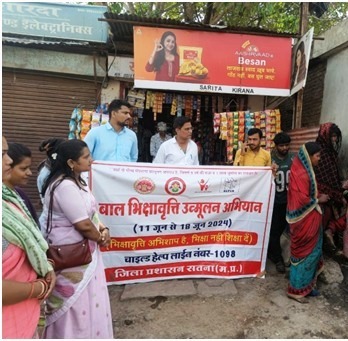 Campaign to stop child begging being run in Satna