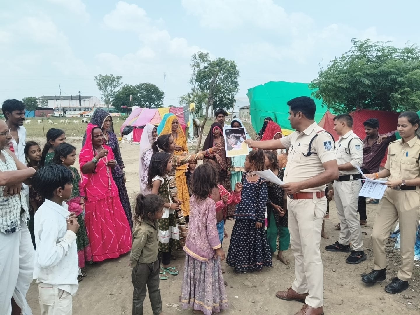 Sarangpur Police Launches Drug De-addiction Awareness Campaign in Slum