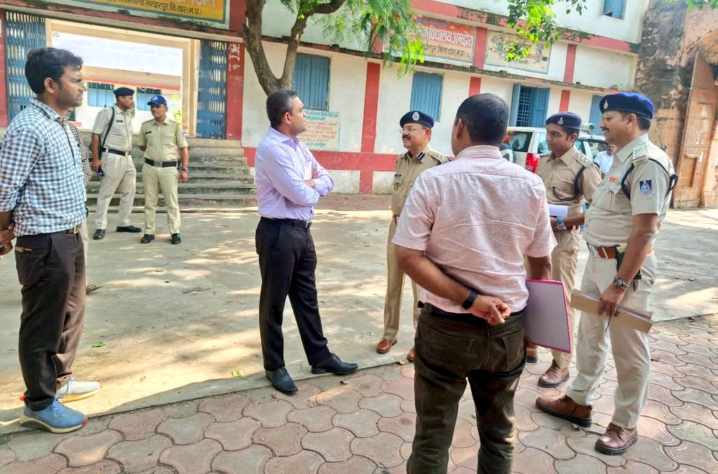 Inspection of polling stations of Sardarpur assembly constituency