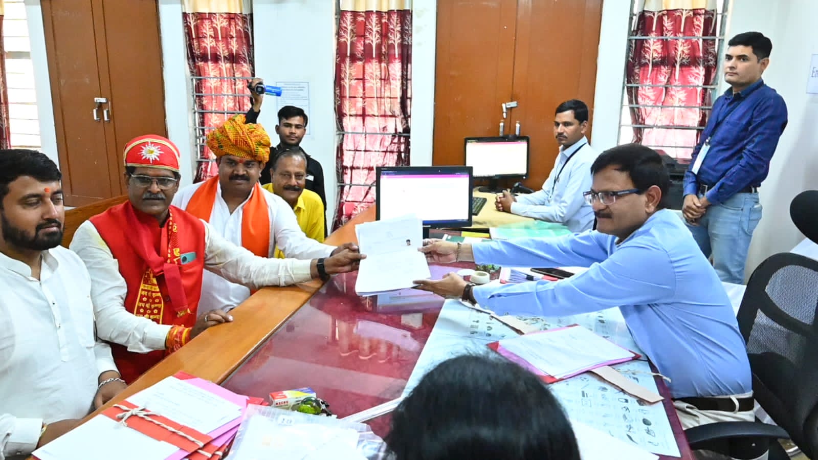 BJP candidates submitted nominations with immense enthusiasm from the workers