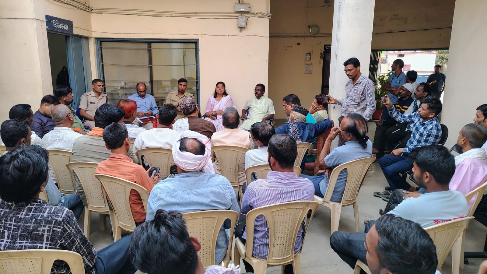 Peace committee meeting held in police station regarding Holi and Ramzan festival