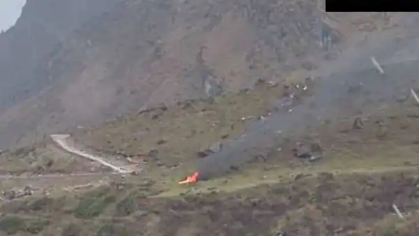 Aryan Company helicopter crashes near Garuda Chatti All aboard died in the accident