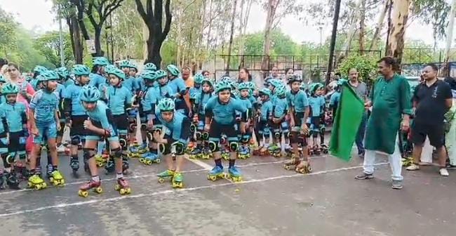 District level roller skating competition organized