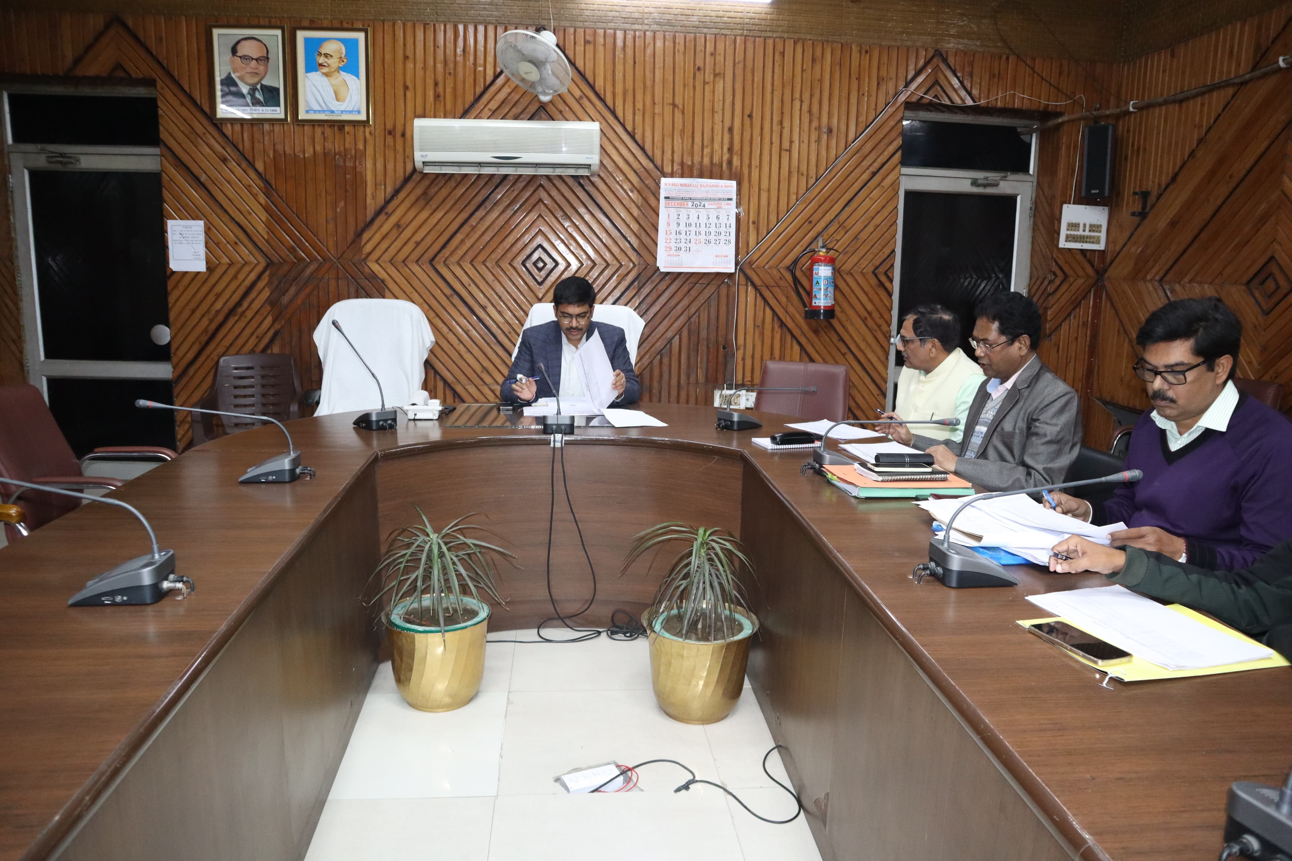District Magistrate reviewed the consolidation works village wise