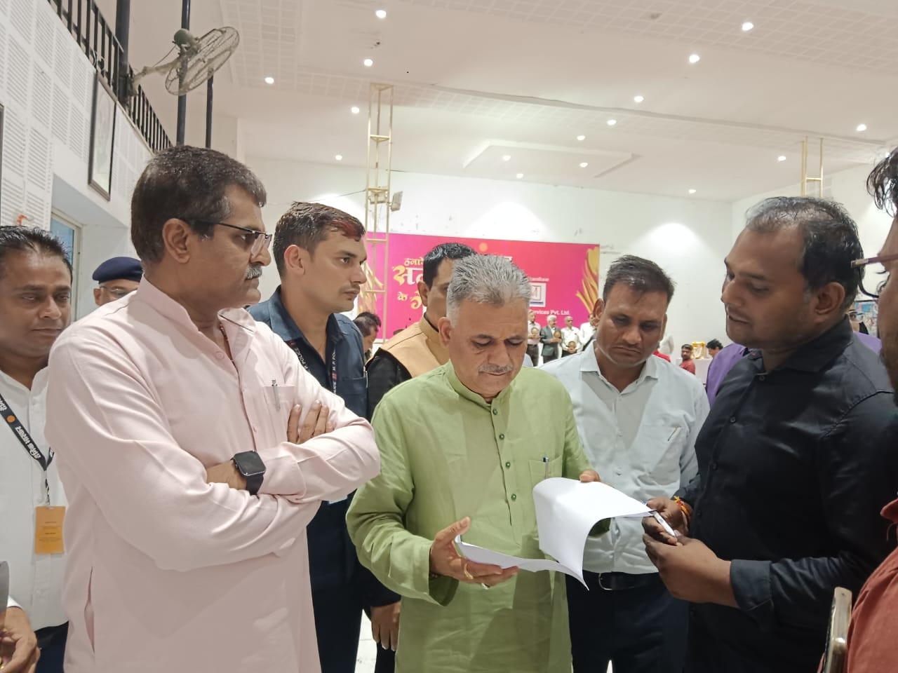 Electricity company employees submitted a memorandum to the AYUSH Minister regarding the transfer policy