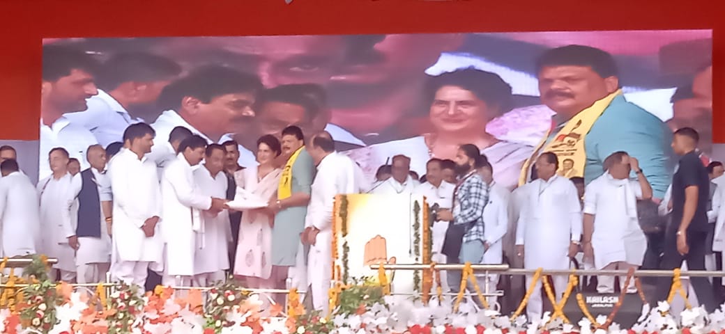 National General Secretary of Congress Mrs. Priyanka Gandhi reached Jabalpur
