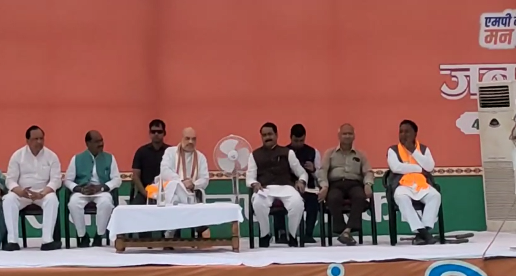 Home Minister Amit Shah's public meeting in Karaira and Pichor