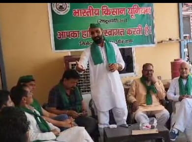 After wheat harvesting, BKU (non-political) expressed anger over not getting water from Ganga canal for irrigation of fields including sowing of sugarcane