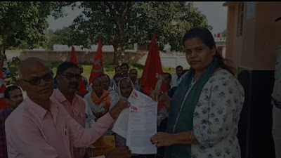 Joint Contracting Labour Union CITU mobilized against Jaithari Moser Baer
