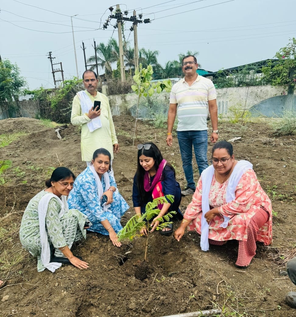 Excise department planted trees in manufacturing unit Maksi