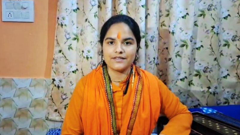 Big question raised on devotional singer Shivranjani Tiwari