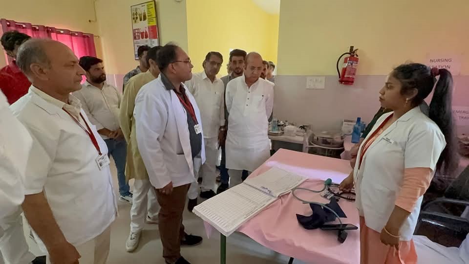 MLA Kirat Singh did a surprise inspection of Community Health Center Gangoh