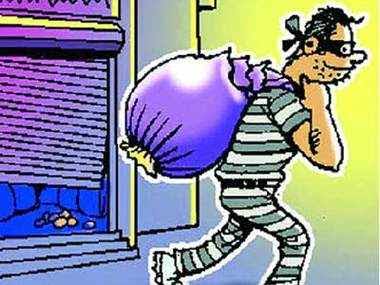 Unknown thieves stole goods worth thousands of rupees including bike