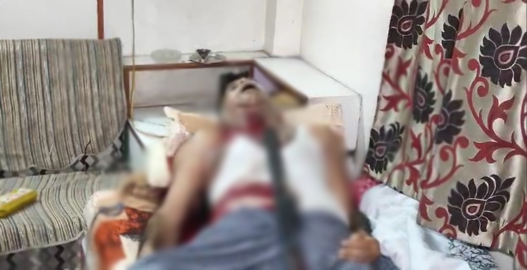 The old man committed suicide by shooting himself....