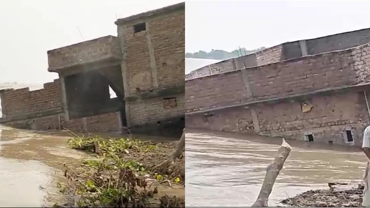 Many houses got submerged in Ganga in Bhagalpur, Bihar