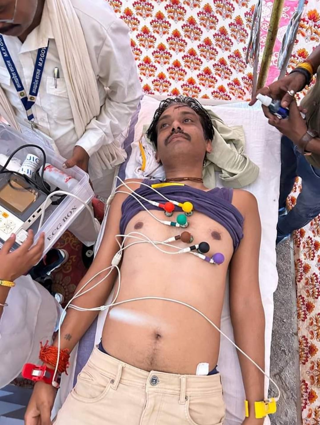 Health pavilion converted into a mini hospital to deal with emergency situations