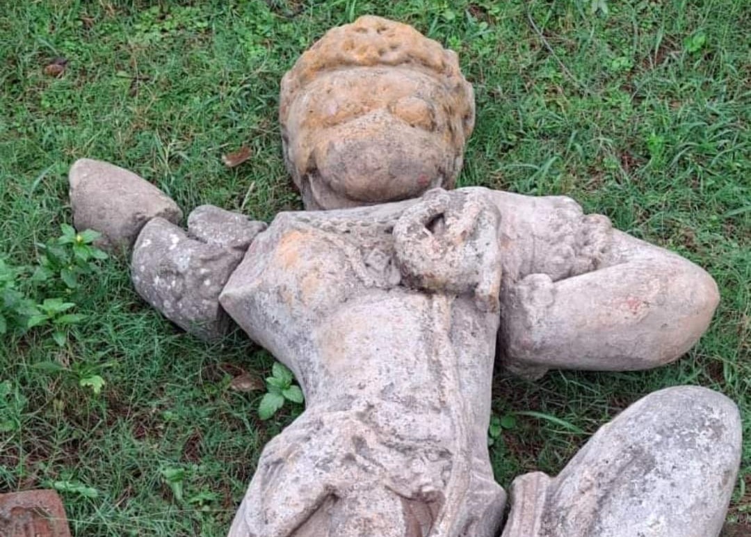 The ancient idol of Jharoli village reached Rani Damyanti Archaeological Museum