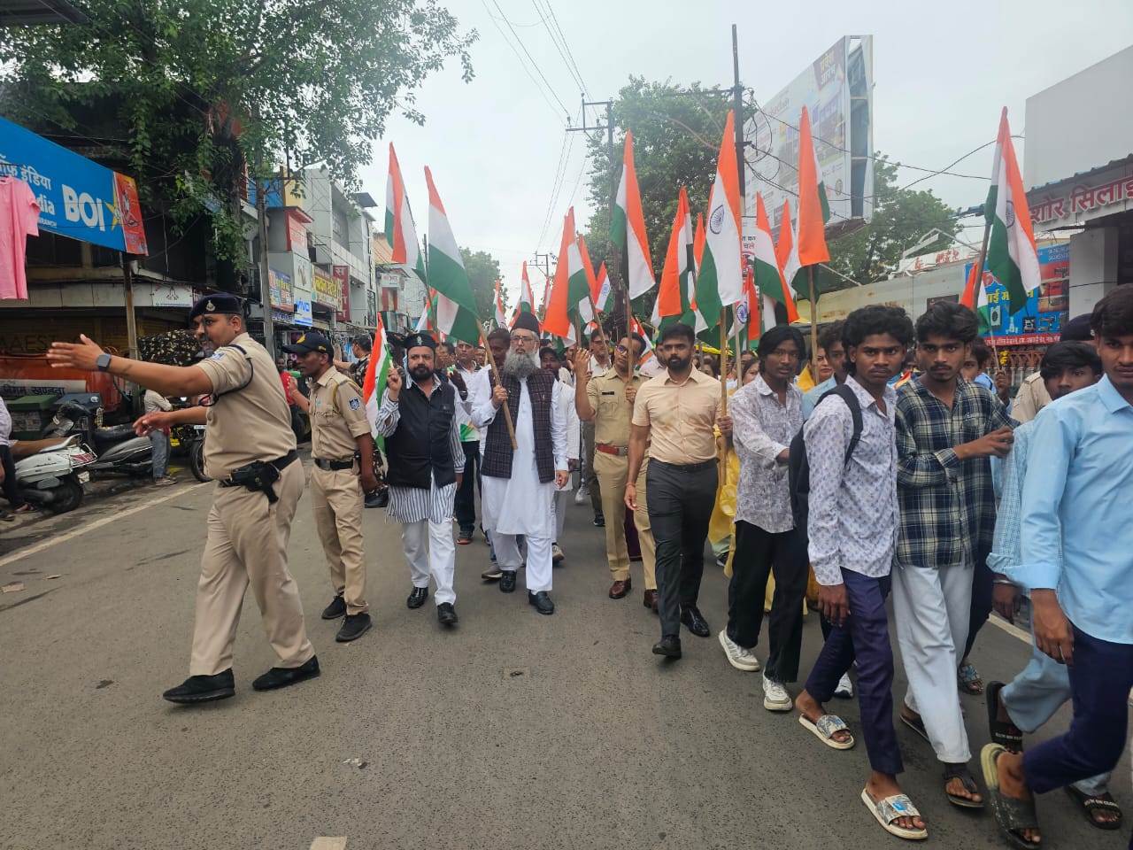 The Tricolor's pride shone amidst drizzle, police personnel swayed to the tunes of the DJ.