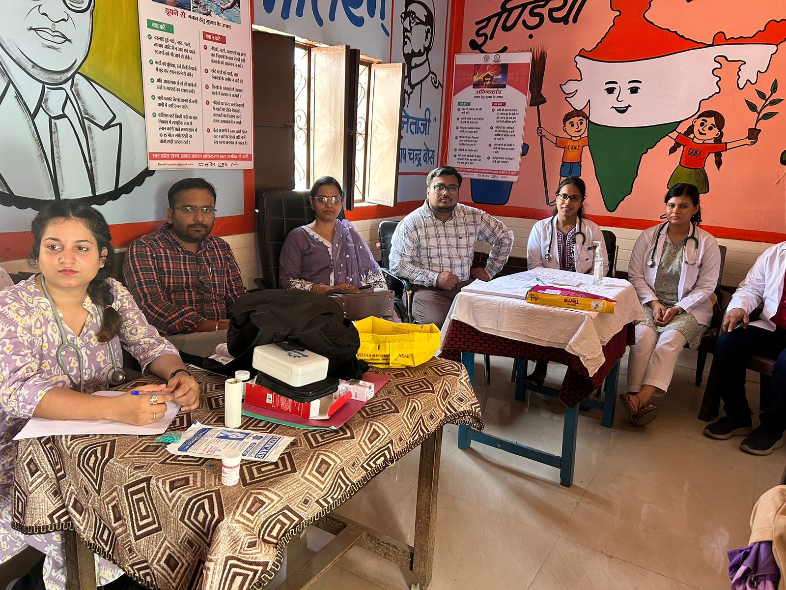 Health camp was organized in Pilkhani village