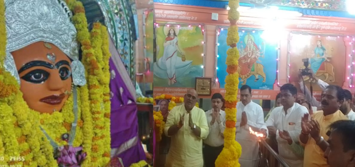 Malavi sister-in-law Pratiksha Nayyar seeks blessings of mother Rajarajeshwari