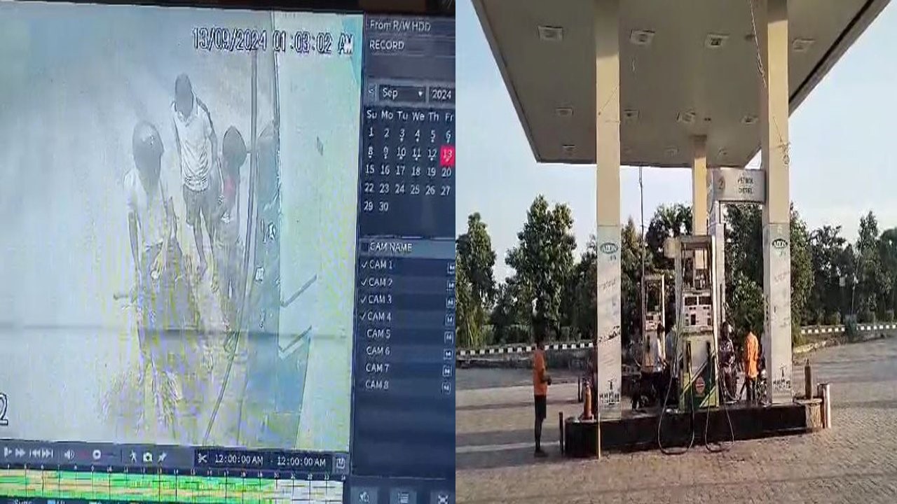 So much money looted from BJP leader's petrol pump by showing pistol