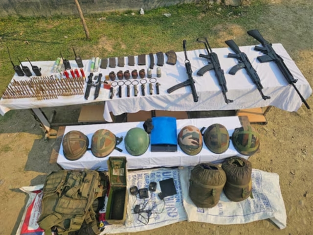 AK-47 rifles, IEDs, grenades, ammunition...