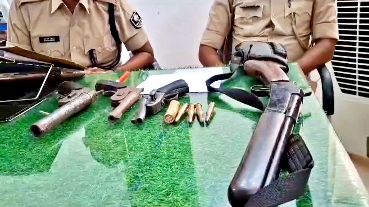 Panic due to firing in school campus