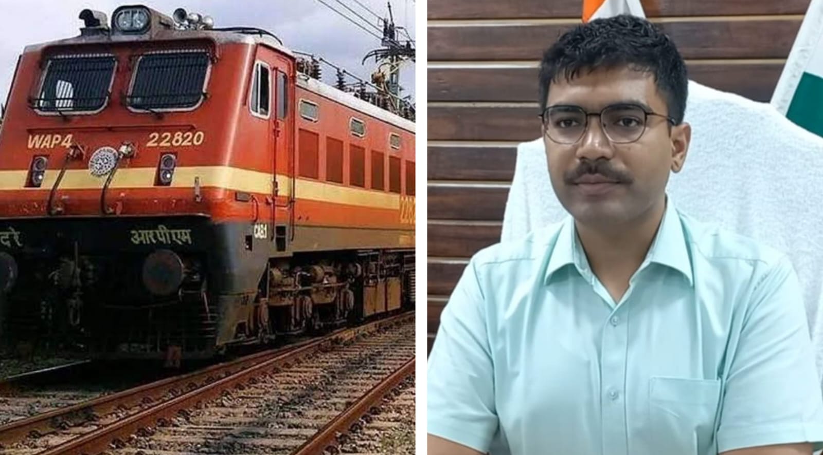 Two exam special trains run by the railway due to the efforts of District Magistrate Saharanpur Manish Bansal