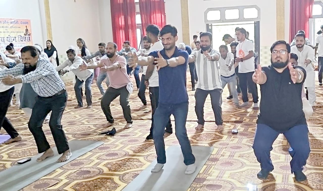 Yoga was conducted in Jamia Tibbia Medical College, Deoband