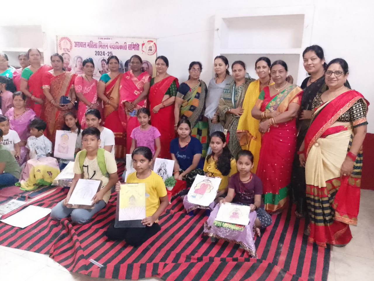 Draw a picture of Maharaja Agrasen competition organized for children of 8 to 14 years
