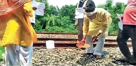 People prayed near the tracks to stop the frequent train accidents