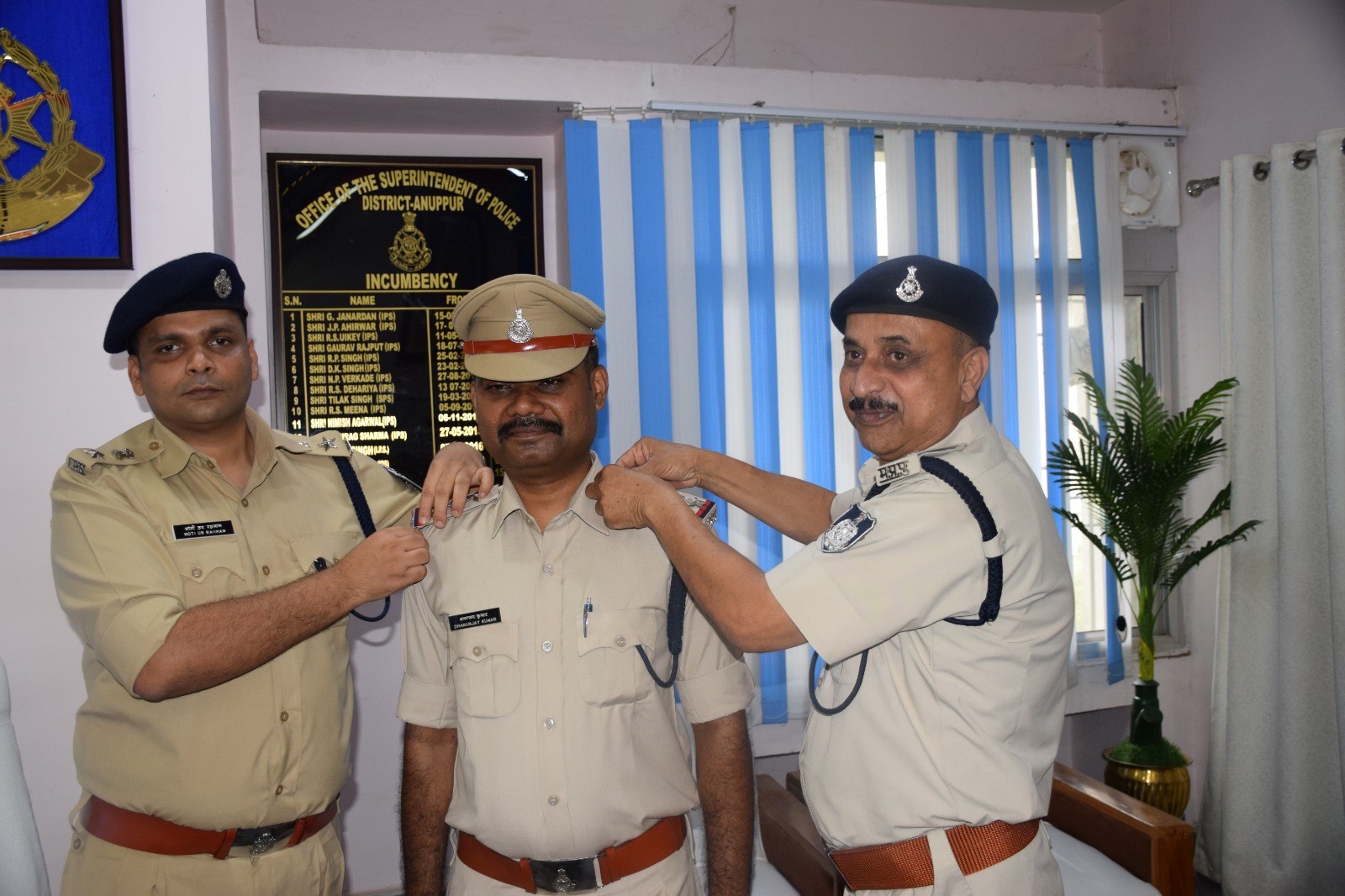 Stenographer Sub Inspector (A) Dhananjay Sen promoted to the higher post of Acting Stenographer Inspector (A)