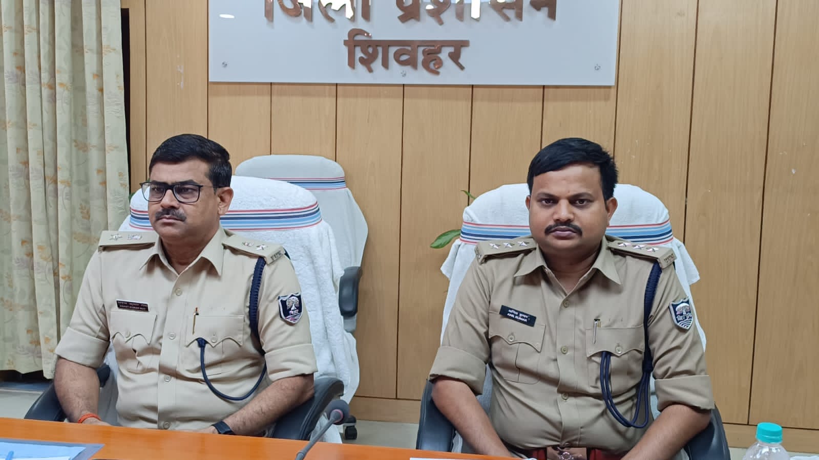 Today, for the second day, SP is giving training on three new criminal laws. SDPO Anil