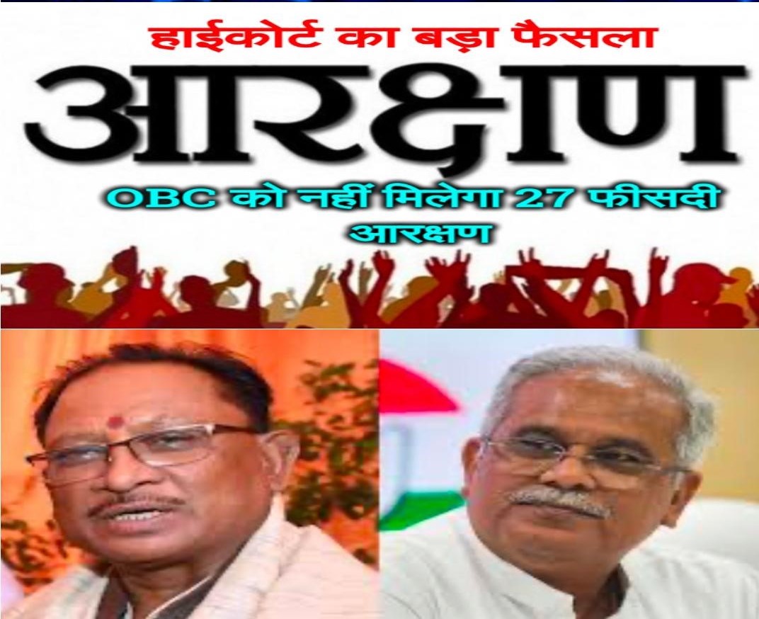 Political battle over OBC reservation in Chhattisgarh