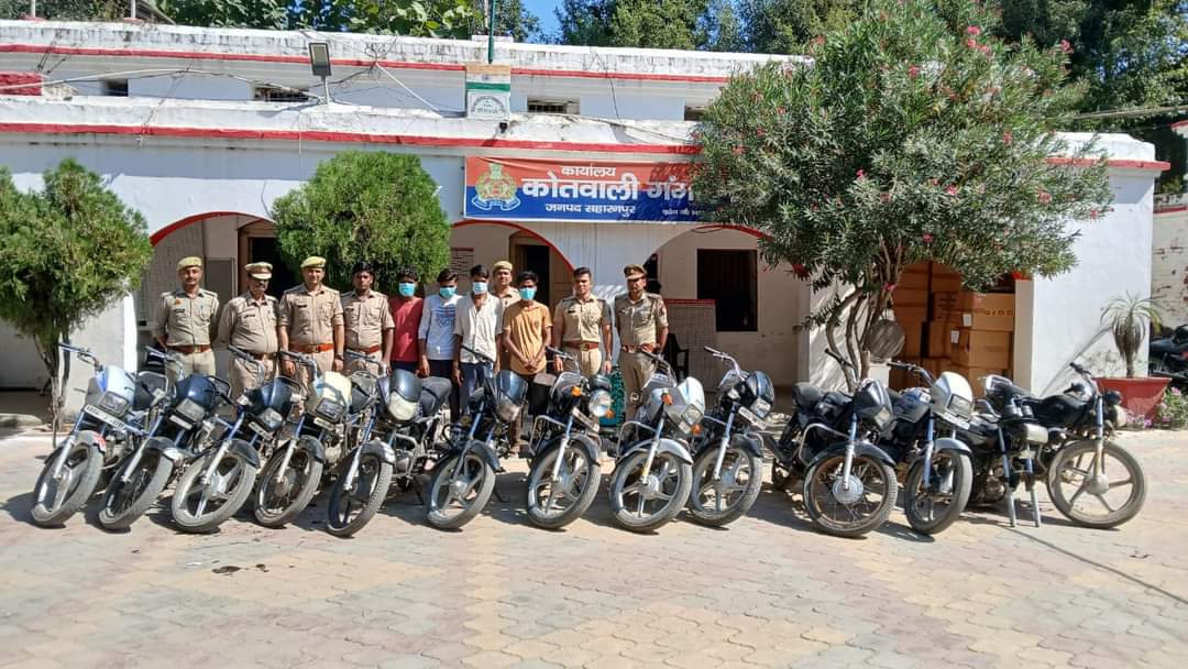 Police arrested four members of an interstate gang involved in stealing motorcycles