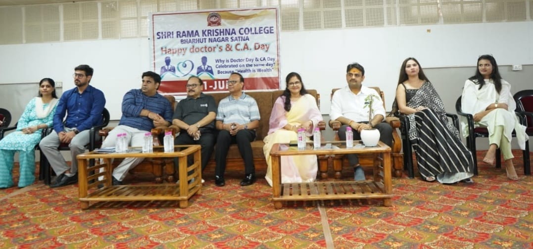 CA and Doctors Day celebrated in Sriramakrishna College of Satna