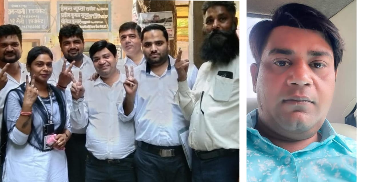 Amit Singhal Advocate won the post of Joint Secretary Administration in the annual election of Civil Bar Association Deoband