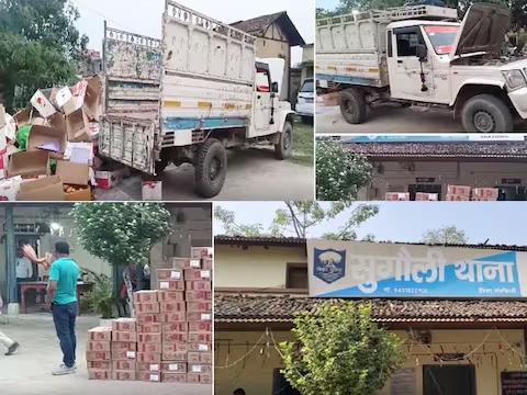 Big consignment of liquor seized before elections