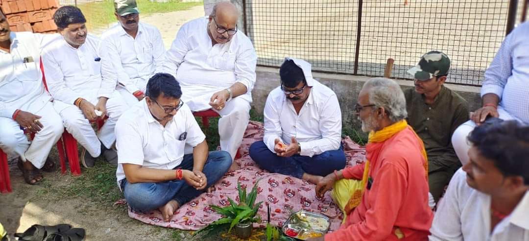 Bhoomi Pujan performed for drain construction work in Tikamgarh
