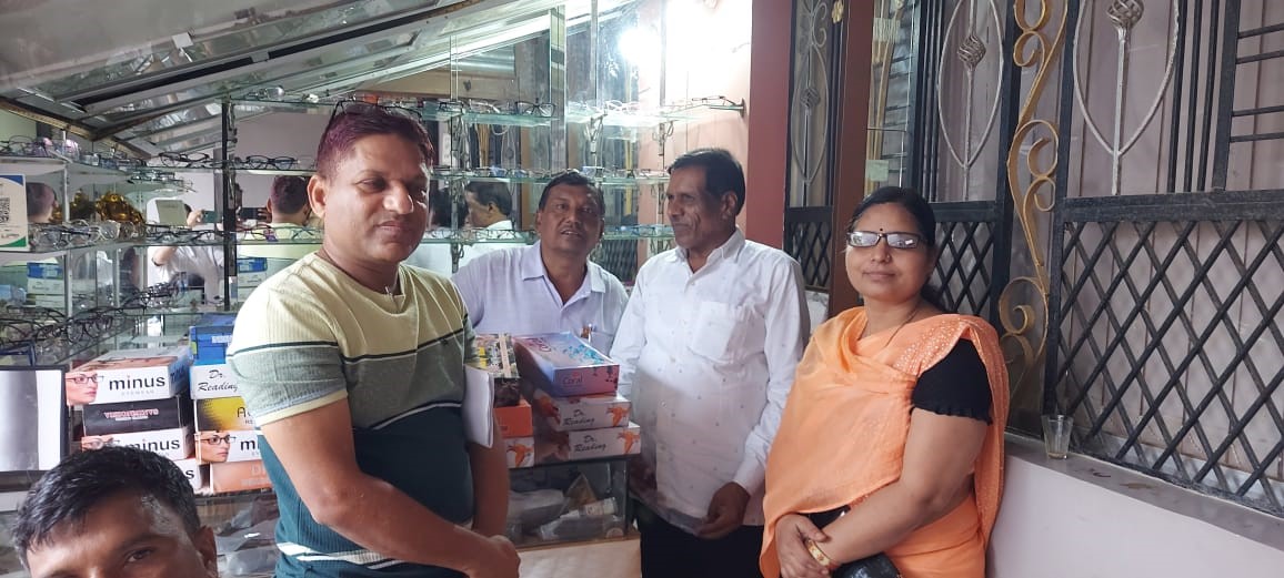 Mahavir International branch Lalbarra and Balaghat conducted free eye checkup