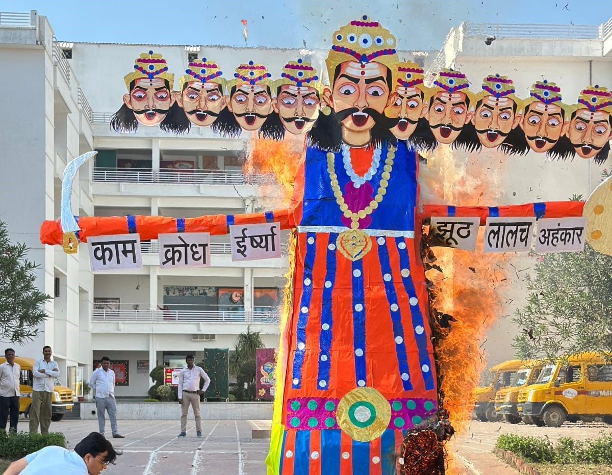 Dussehra festival was celebrated with great enthusiasm in Maples Academy Deoband