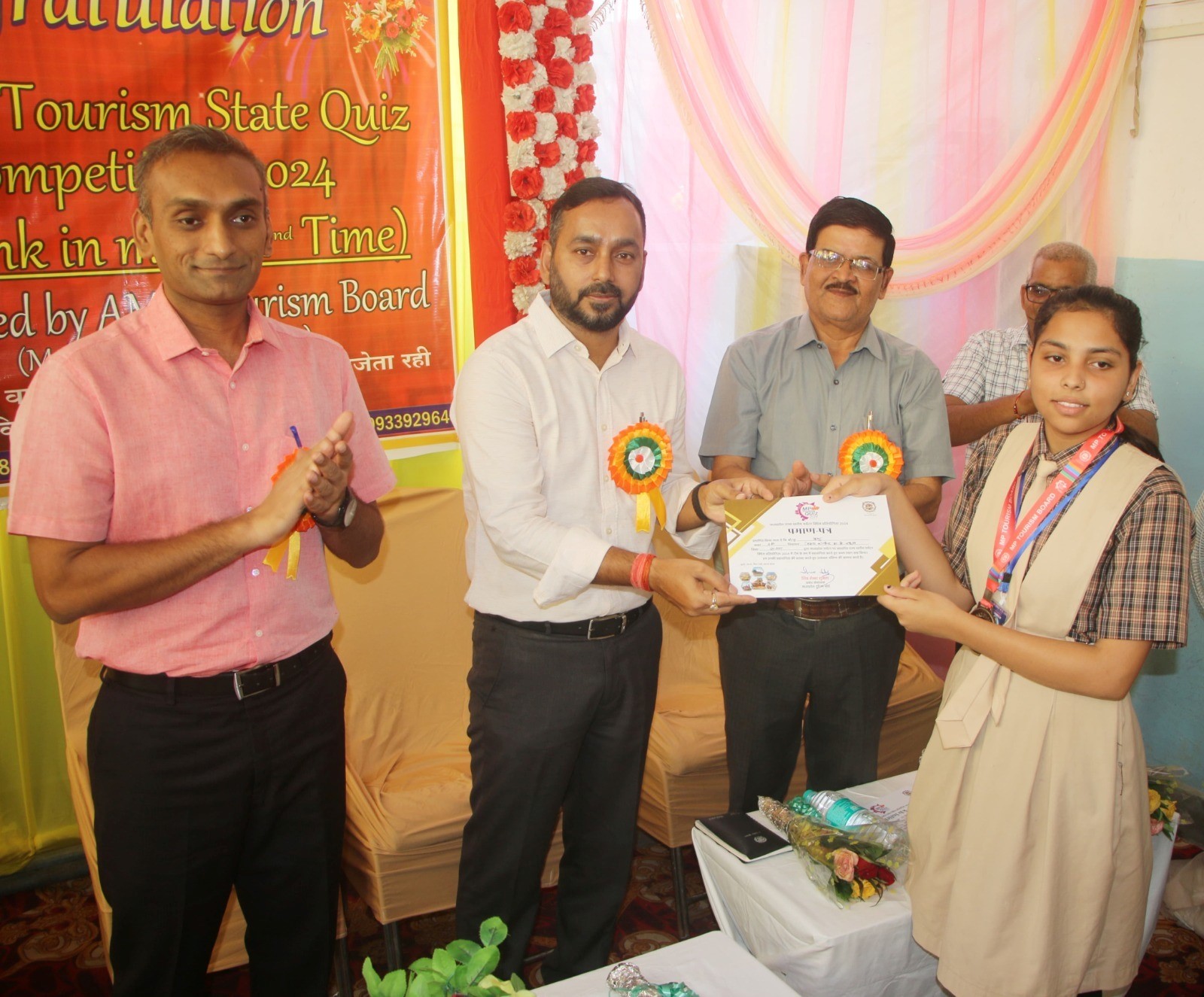 Vijay Convent gets first place in the state in tourism quiz competition