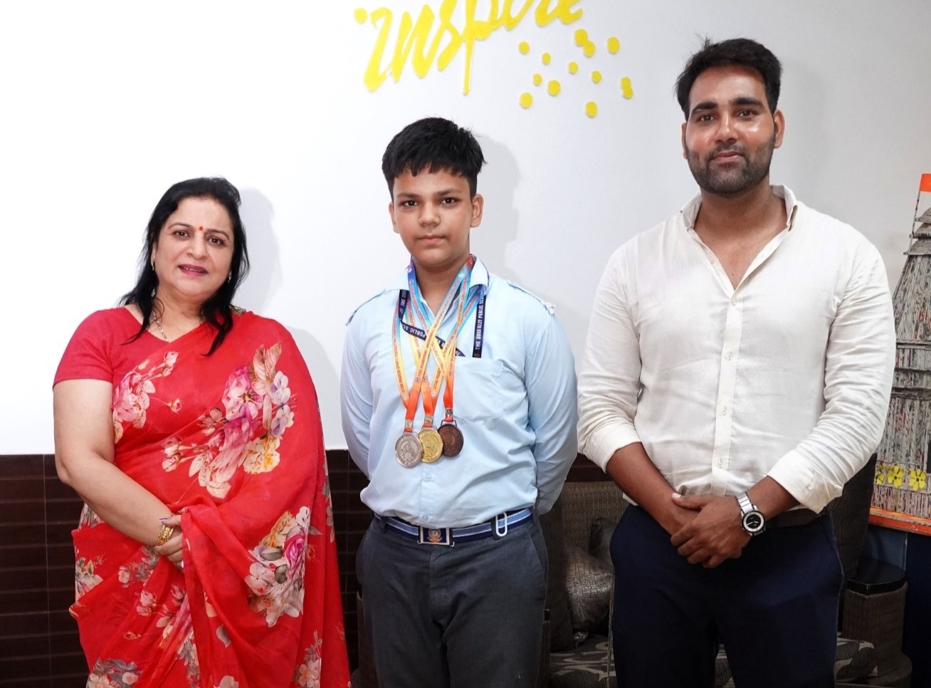 The Doon Valley student Keshav won the gold medal by performing excellently in the power lifting competition