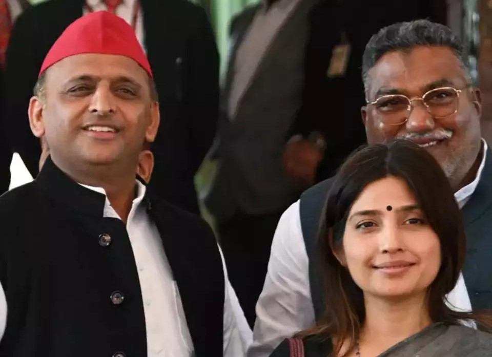 SP MP Dimple Yadav did public relations in support of Rajiv Yadav in Pichhore assembly constituency of Madhya Pradesh