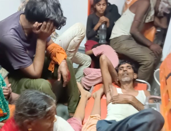 Nearly two dozen passengers injured after bus overturns