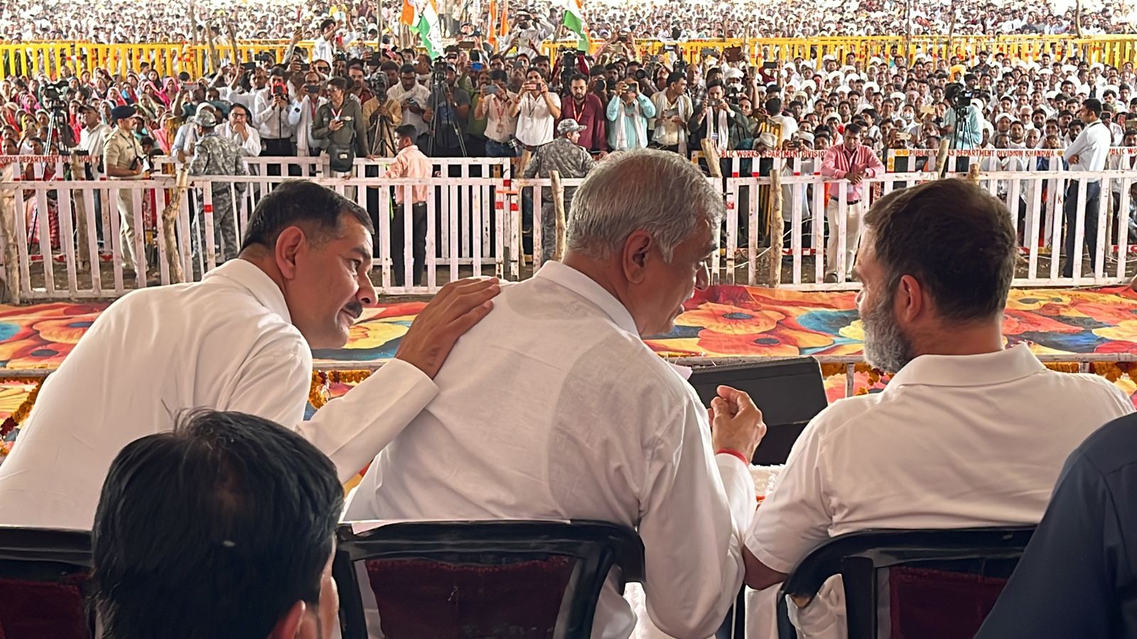 Rahul Gandhi addressed public meeting in Khargone