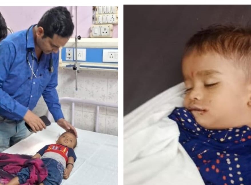 Couple and their daughter injured in fierce collision between car and bike